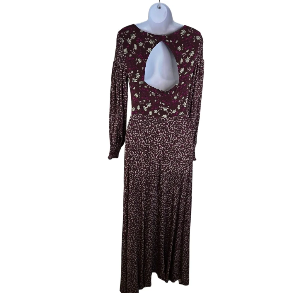 Free People Love Story Floral Long Sleeve Maxi Dress